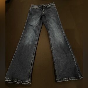 Simply Vera Vera Wang Dark Wash Flare Jeans Size 27 (4R)